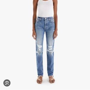 MOTHER Distressed, The Trickster Ankle Jeans in Size 30, color On Holy Ground